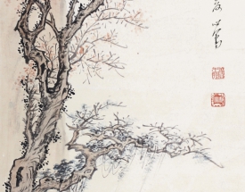 溥心畬 秋景圖