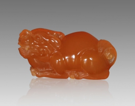 田黃刻貔貅鎮(zhèn)紙   