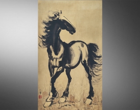 徐悲鴻 立馬