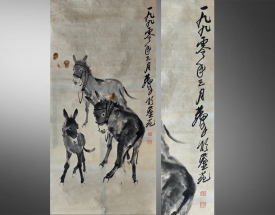 黃胄 三驢圖