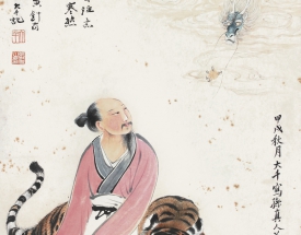 張大千 張善孖 高士