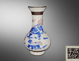 青花釉里紅古銅釉少師