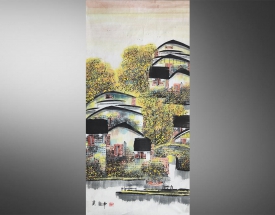 吳冠中 江南水鄉(xiāng)