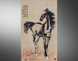 徐悲鴻 奔馬