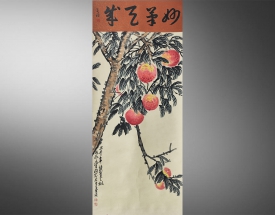 吳昌碩 三千年壽桃