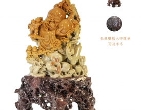 青田石壽星擺件