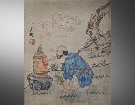 吳彬 煉丹圖人物